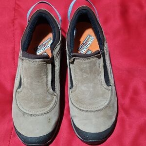 Merrell Brown Slip-On Shoes with Black Accents